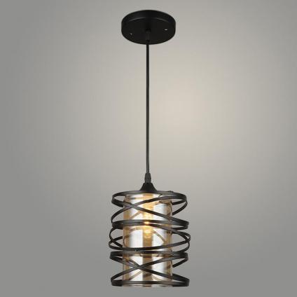 Подвес N4433/1HQ BK черный 1х40W E27 d160 h800, 24